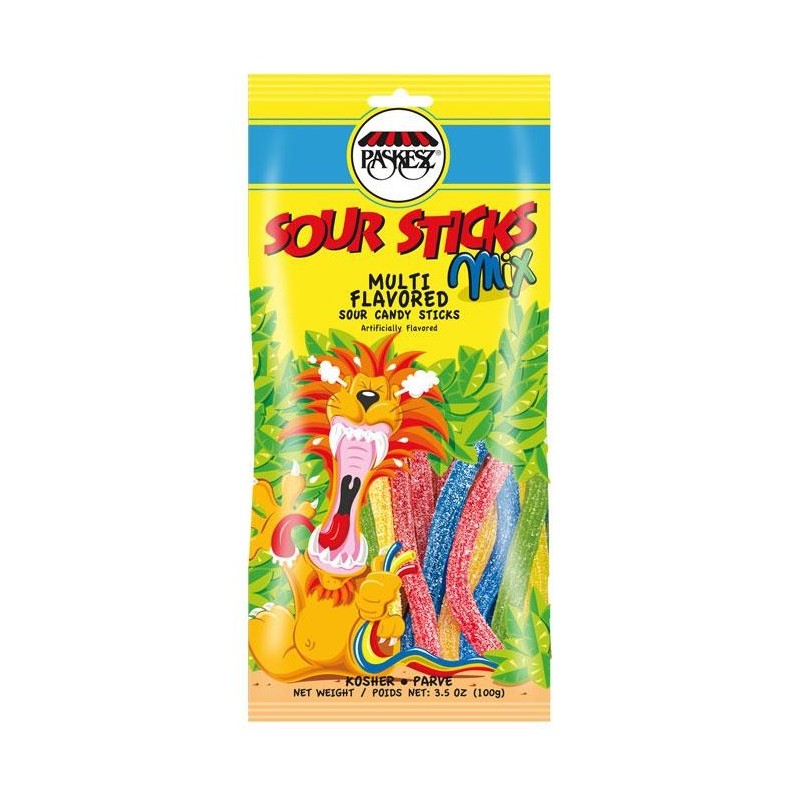 Bâtonnets acidulés assortis Paskesz