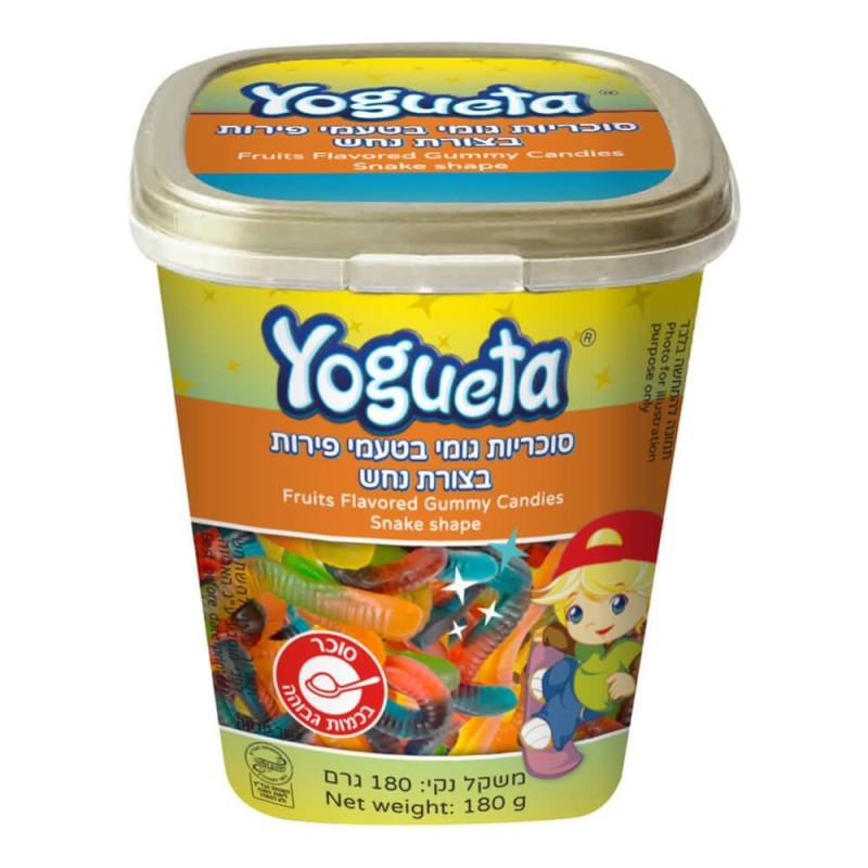 Yogueta serpents gélifiés aux arômes de fruits 180g