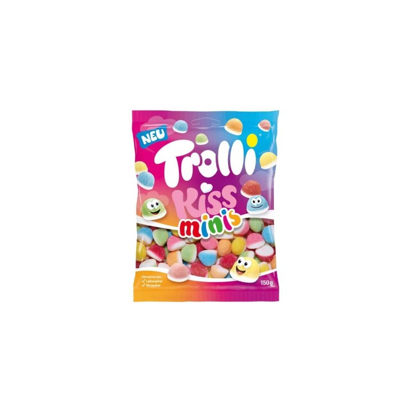 Trolli Minis Kiss bonbons gelifies