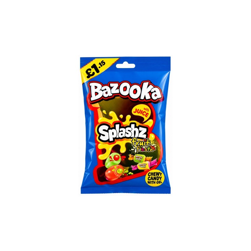Bazooka Splashz Fruit Fiesta bonbons a macher au gel