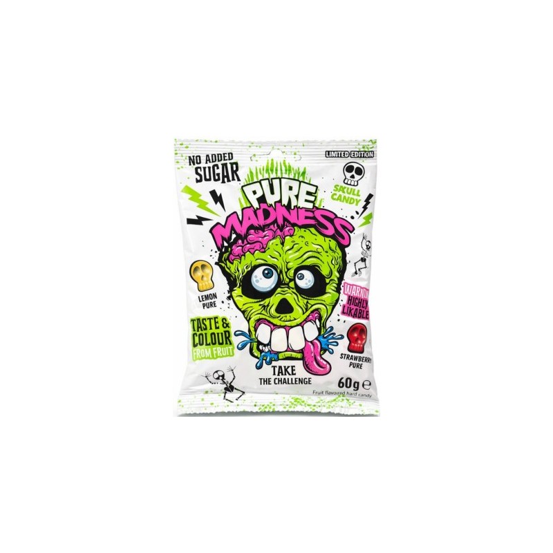 Sour Madness bonbons durs acidules (sans sucre ajoute)