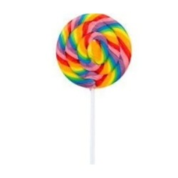 Sucette spirale colorée